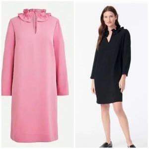 J Crew Pink Ruffleneck Shift Dress 4
